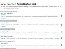 Tablet Screenshot of metal-roofing-resource.blogspot.com