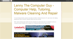 Desktop Screenshot of lennythecomputerguy.blogspot.com
