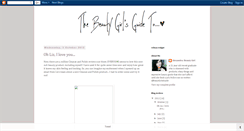 Desktop Screenshot of beautygirlsguide.blogspot.com