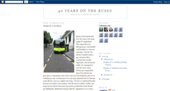 Desktop Screenshot of 40yearsonthebuses.blogspot.com