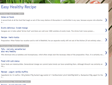 Tablet Screenshot of easy-healthyrecipe.blogspot.com