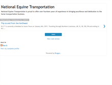 Tablet Screenshot of equinetransport.blogspot.com