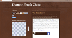 Desktop Screenshot of diamondbackchess.blogspot.com