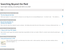 Tablet Screenshot of beyondthepaid.blogspot.com