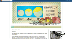 Desktop Screenshot of happilyhomesewn.blogspot.com