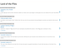 Tablet Screenshot of lordofthefliesbychris.blogspot.com