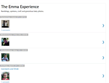 Tablet Screenshot of emmaexperience.blogspot.com