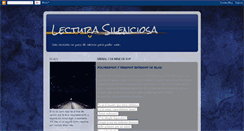 Desktop Screenshot of lectura-silenciosa.blogspot.com