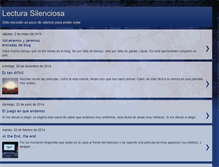 Tablet Screenshot of lectura-silenciosa.blogspot.com