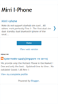 Mobile Screenshot of i-phone-mini.blogspot.com
