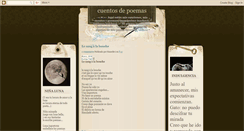 Desktop Screenshot of cuentosdepoemas.blogspot.com