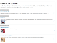 Tablet Screenshot of cuentosdepoemas.blogspot.com