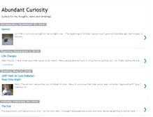Tablet Screenshot of abundantcuriosity.blogspot.com
