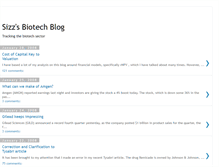 Tablet Screenshot of biotechstockblog.blogspot.com
