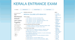 Desktop Screenshot of keam-keralaentranceexam.blogspot.com