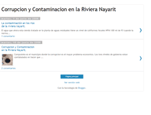 Tablet Screenshot of contaminacion-riviera-nayarit.blogspot.com