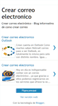 Mobile Screenshot of crear-correo-electronico.blogspot.com