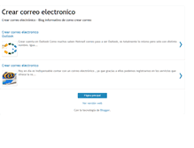 Tablet Screenshot of crear-correo-electronico.blogspot.com