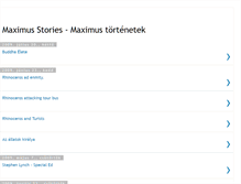 Tablet Screenshot of maximus-stories.blogspot.com