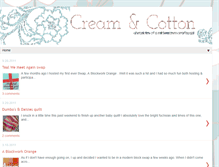 Tablet Screenshot of creamandcotton.blogspot.com