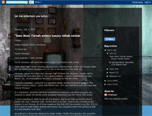 Tablet Screenshot of let-me-entertain-you-lyrics.blogspot.com