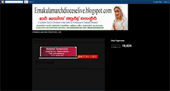 Desktop Screenshot of ernakulamarchdioceselive.blogspot.com