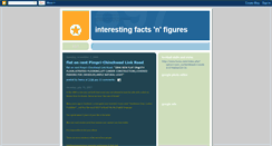 Desktop Screenshot of interestingfactsandfigures.blogspot.com