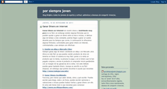 Desktop Screenshot of por-siempre-joven.blogspot.com