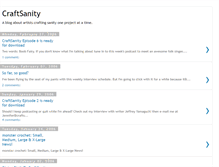 Tablet Screenshot of craftsanity.blogspot.com
