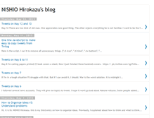 Tablet Screenshot of nishiohirokazu.blogspot.com