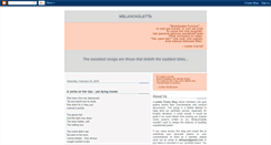 Desktop Screenshot of melancholetta.blogspot.com