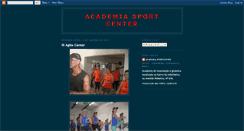 Desktop Screenshot of academiasportcenter.blogspot.com