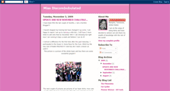 Desktop Screenshot of missdiscombobulated.blogspot.com