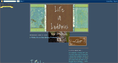 Desktop Screenshot of lifeinludowici.blogspot.com