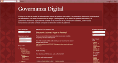 Desktop Screenshot of governanzadigital.blogspot.com