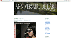 Desktop Screenshot of anniversairedelart.blogspot.com
