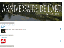 Tablet Screenshot of anniversairedelart.blogspot.com