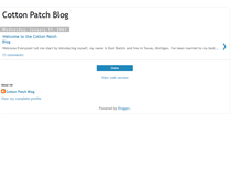 Tablet Screenshot of cottonpatchblog.blogspot.com