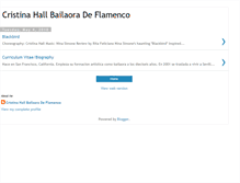 Tablet Screenshot of cristinahallbailaoradeflamenco.blogspot.com