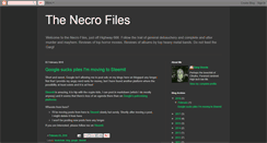 Desktop Screenshot of necrofiles.blogspot.com