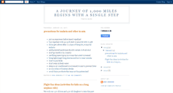 Desktop Screenshot of ajourneyof1thousandmiles.blogspot.com