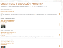 Tablet Screenshot of creatividad-y-educacion-artistica.blogspot.com