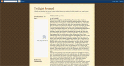 Desktop Screenshot of mytwilightjournal.blogspot.com