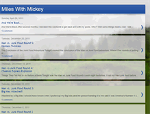 Tablet Screenshot of mileswithmickey.blogspot.com