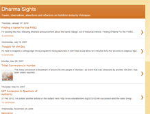Tablet Screenshot of dharmasights.blogspot.com