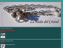 Tablet Screenshot of lahadadelcristal.blogspot.com