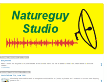 Tablet Screenshot of natureguystudio.blogspot.com