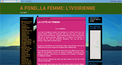 Desktop Screenshot of afondlafemmeivoirienne.blogspot.com