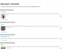 Tablet Screenshot of harmoniihemmet.blogspot.com