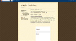 Desktop Screenshot of boylesfamilygenealogy.blogspot.com